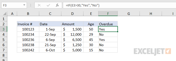 How To Use Formula Criteria (50 Examples) | Exceljet